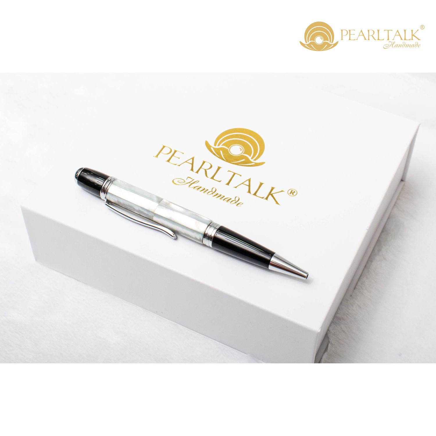 BÚT VIP 06 SHARK PEN - TRẮNG AKOYA&nbsp;(Tặng kèm đế cắm bút trị giá 1.500.000Đ)